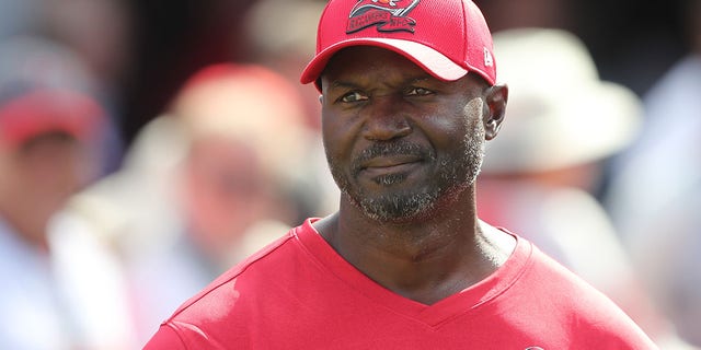 Tampa Bay Buccaneers Head Coach Todd Bowles walks onto the field before the regular season game between the Green Bay Packers and the Tampa Bay Buccaneers on Sept. 25, 2022 at Raymond James Stadium in Tampa, Florida. 