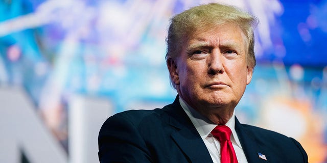 Former President Donald Trump at a rally in Arizona.