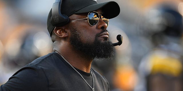 Head coach Mike Tomlin of the Pittsburgh Steelers during a game against the Detroit Lions at Acrisure Stadium Aug. 28, 2022, in Pittsburgh. 