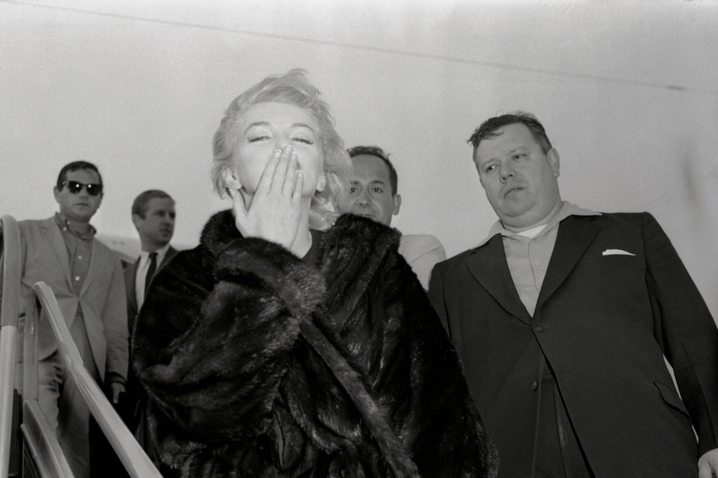 Marilyn Monroe on June 02, 1956 at Idlewild Airport, now JFK Airport in NYC.
