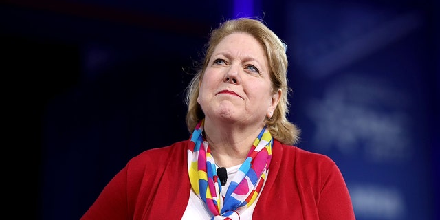 Virginia Thomas, wife of Supreme Court Associate Justice Clarence Thomas, moderates a panel discussion at the Conservative Political Action Conference on Feb. 23, 2017, in National Harbor, Maryland.