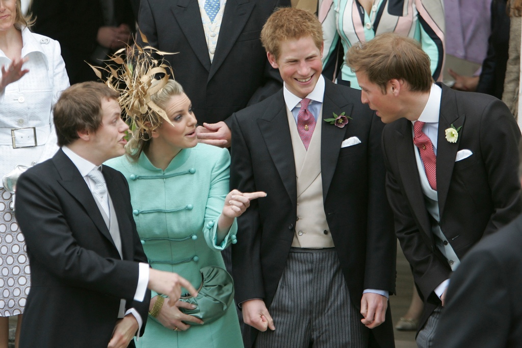Tom Parker Bowles, Laura Parker Bowles, Prince Harry and Prince William