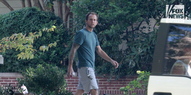 Richie Fletcher walks out of his Memphis home on Saturday afternoon, Sept. 3, 2022, a day after reporting his wife missing from her routine morning jog.