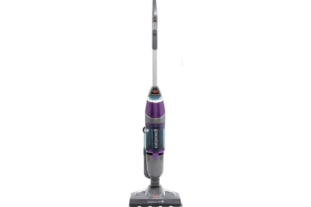 A purple vacuum 