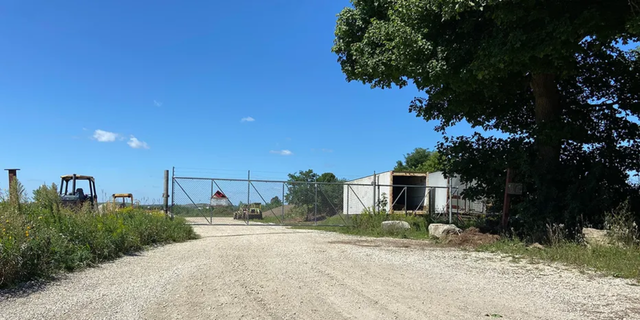 Construction site where worker was allegedly forced into trailer at gunpoint.