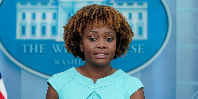 White House press secretary Karine Jean-Pierre speaks during the daily briefing at the White House in Washington, Tuesday, Sept. 6, 2022.