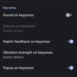 <em>Android’s Gboard keyboard uses haptics by default.</em>