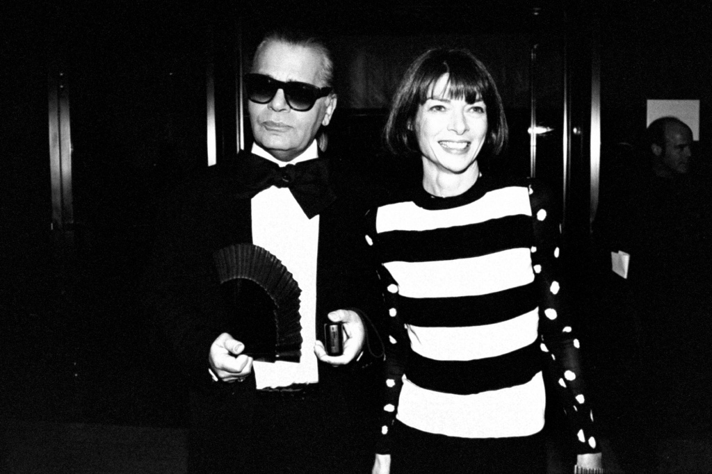 Lagerfeld and Wintour in 1993.