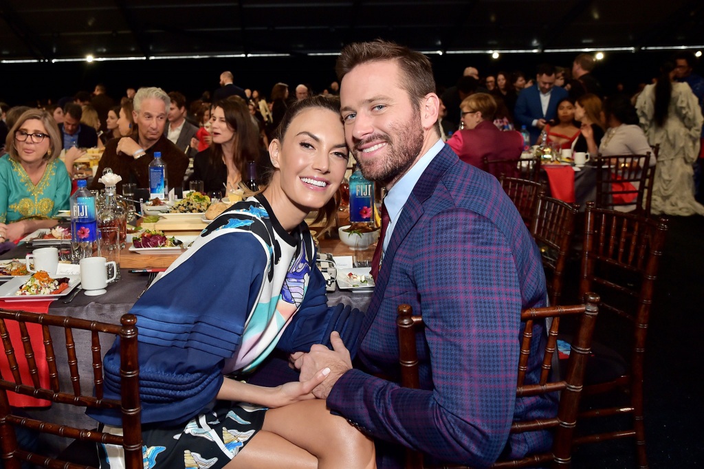 Chambers and Hammer split in July 2020 — six months before abuse allegations began to be leveled against the actor. The pair are pictured together in 2019. 