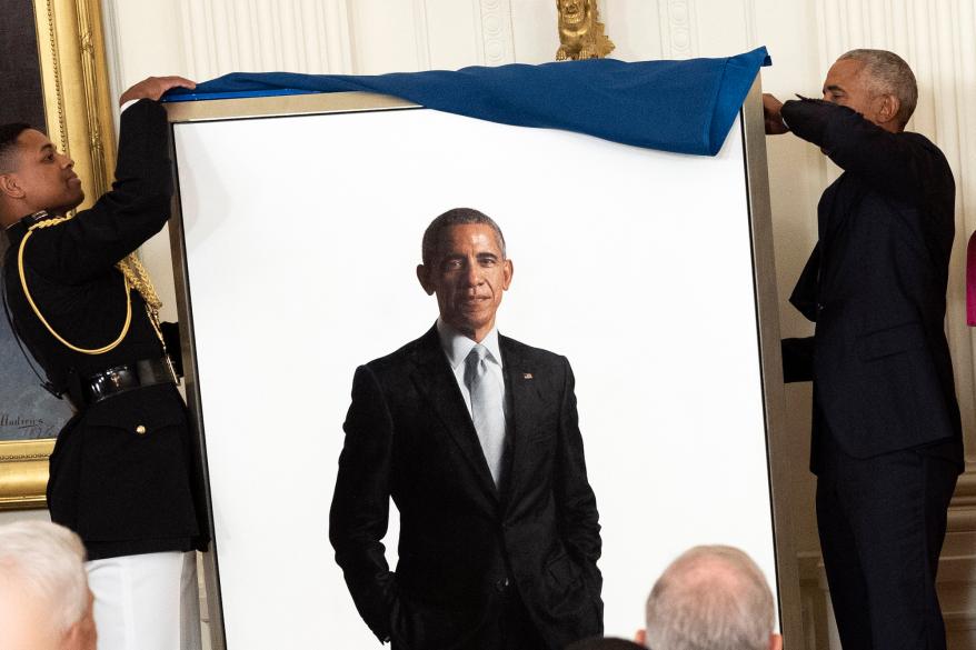 The White House portrait of Barack Obama.