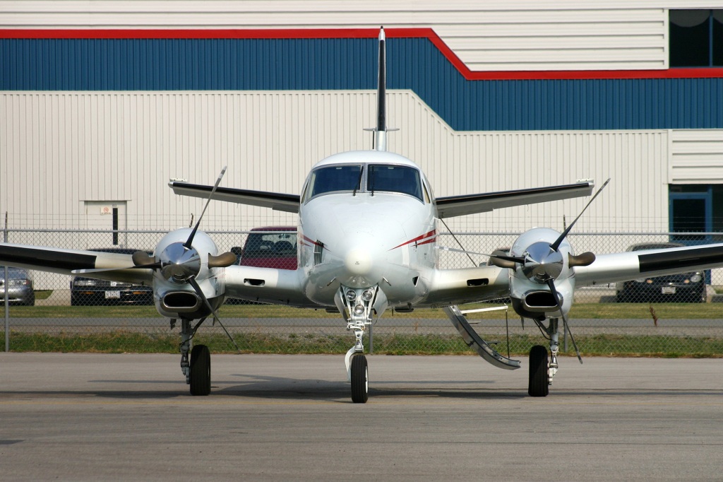 The pilot is flying in a potentially stolen Beechcraft King plane.