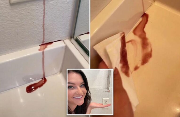 I finally discovered why my bathroom wall is bleeding