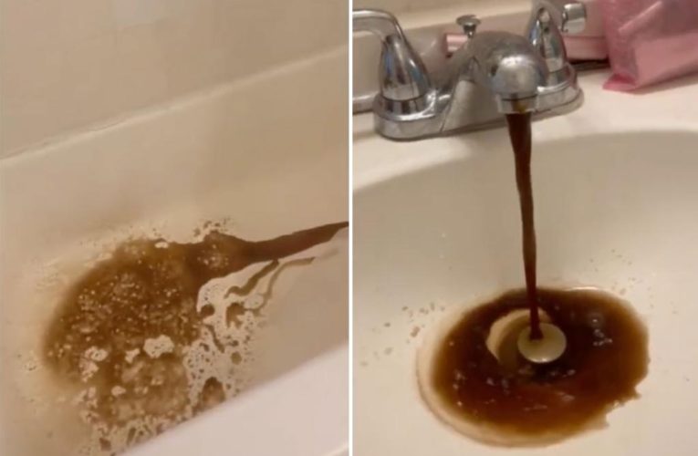 Mississippi faucet spews murky brown liquid during Jackson water crisis