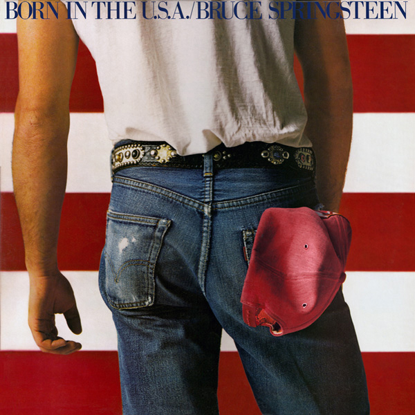 Bruce Springsteen "Born in the USA" album cover.