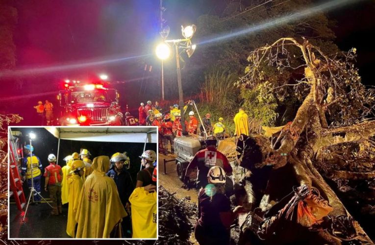 Costa Rica bus crash leaves nine dead, 55 rescued