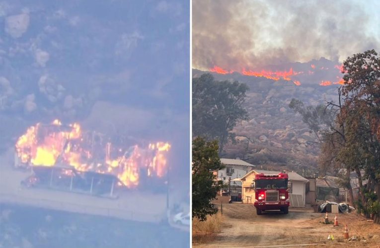 California’s ‘Fairview Fire’ burns over hundreds of acres