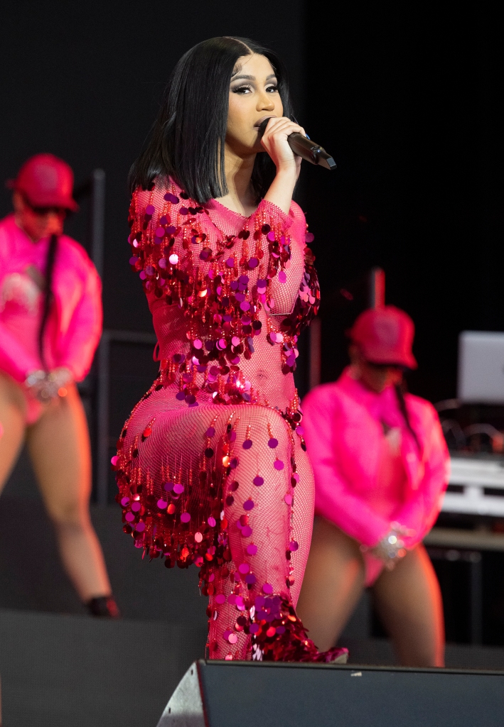 Cardi B performs during the Wireless Festival at the National Exhibition Centre.