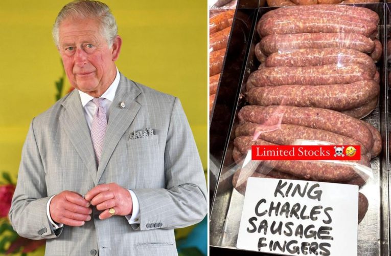 Butcher trolls King Charles by selling his ‘sausage fingers’