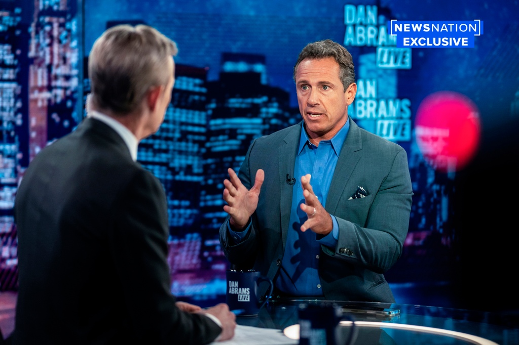 Chris Cuomo on Newsnation being interviewed by Dan Abrams.
