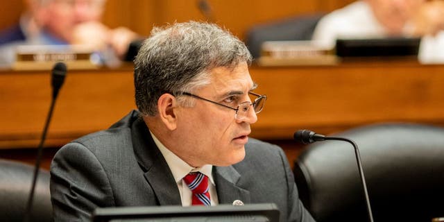 Rep. Andrew Clyde, R-Ga., speaks during a House Committee on Oversight and Reform hearing on gun violence on Capitol Hill in Washington, D.C., on June 8, 2022.