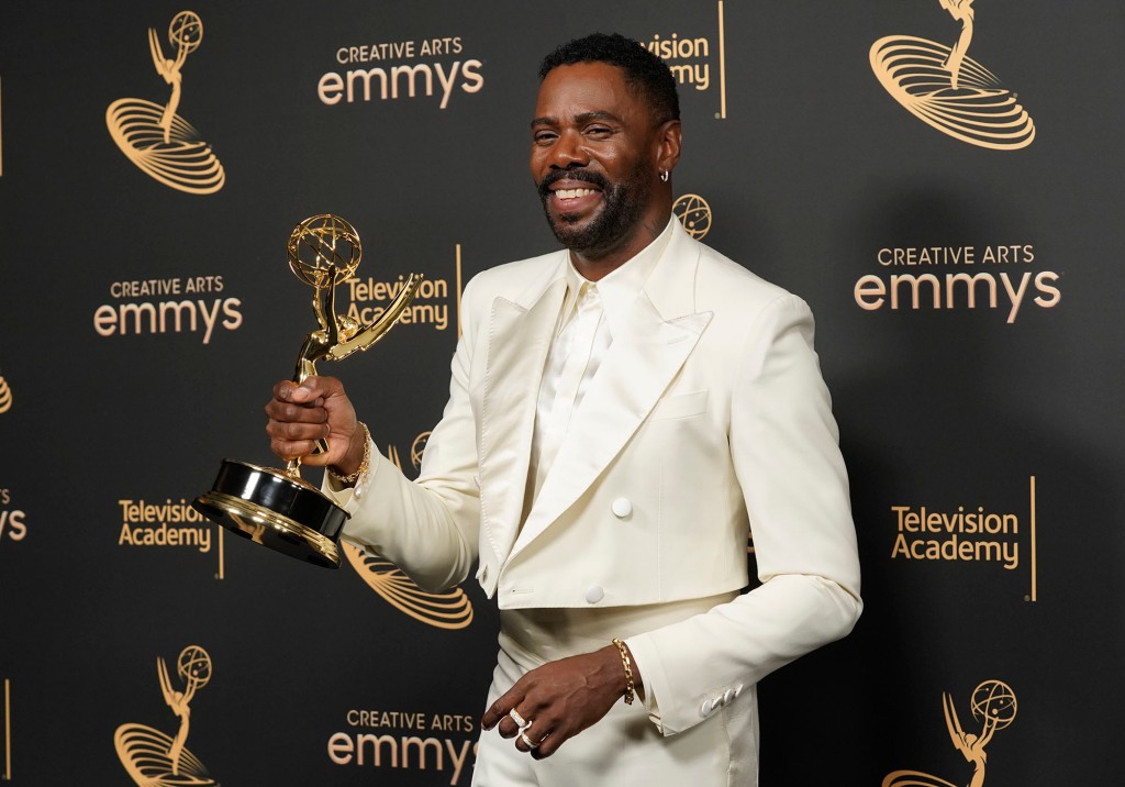 Coleman Domingo, who appears on “Euphoria” as Ali Muhammad, a drug-addiction recovery sponsor, won the drama series guest actor trophy.