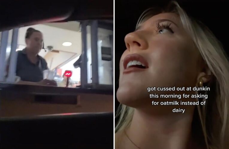 Customer claims Dunkin’ employee sweared at her for oat milk