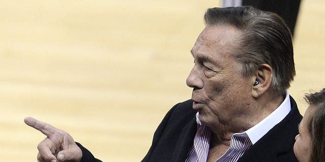 Los Angeles Clippers owner Donald Sterling attends the playoff game between the Clippers and the Golden State Warriors at the Staples Center in Los Angeles on April 21, 2014.