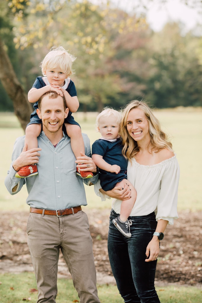 Eliza Fletcher with her family.