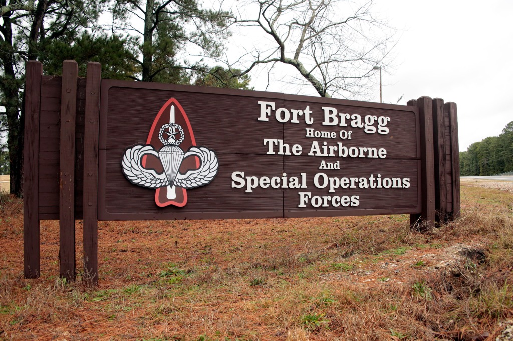 Fort Bragg Army base in North Carolina 