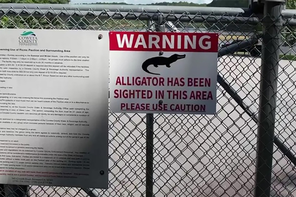 Investigators said the victim's boyfriend did a quick Google search to discover an online image of an alligator warning sign for boaters at the reservoir.