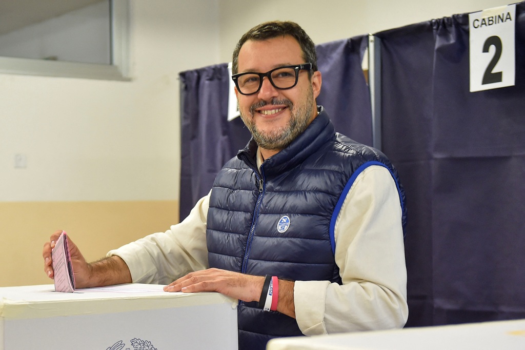 League party leader Matteo Salvini