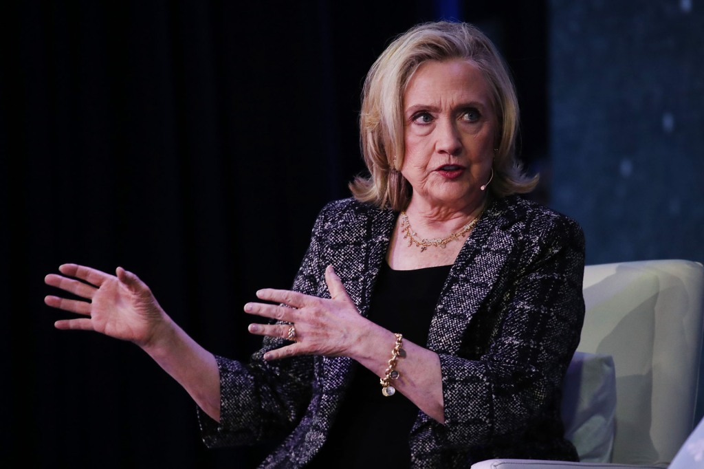 Former U.S. Secretary of State Hillary Clinton speaks during the Clinton Global Initiative (CGI) 2022 Meeting on September 20, 2022 in New York City