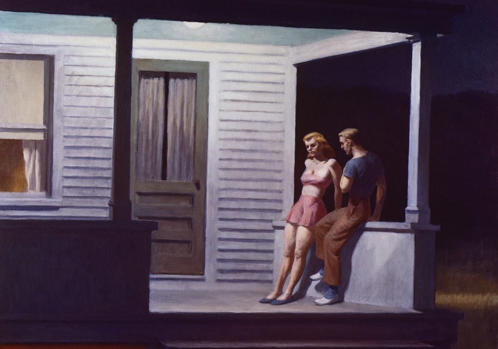 Edward Hopper's iconic 1947 painting "Summer Evening" was painted in the style of social realism. 