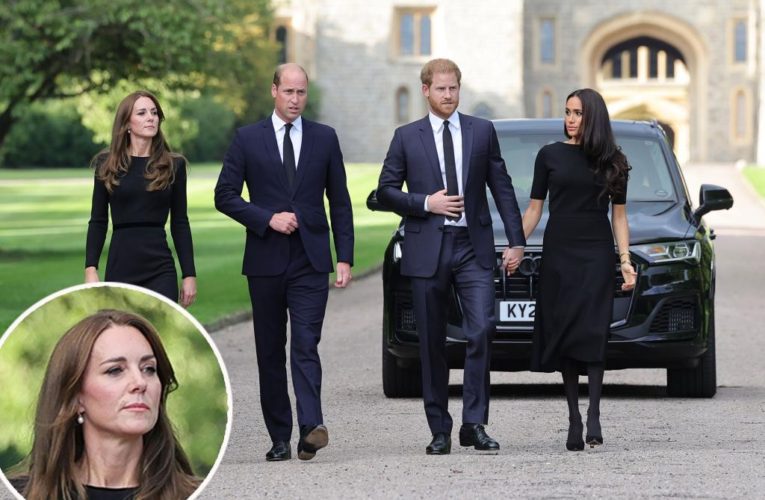 ‘Icy’ Kate Middleton shoots daggers in glare at Meghan Markle amid tensions