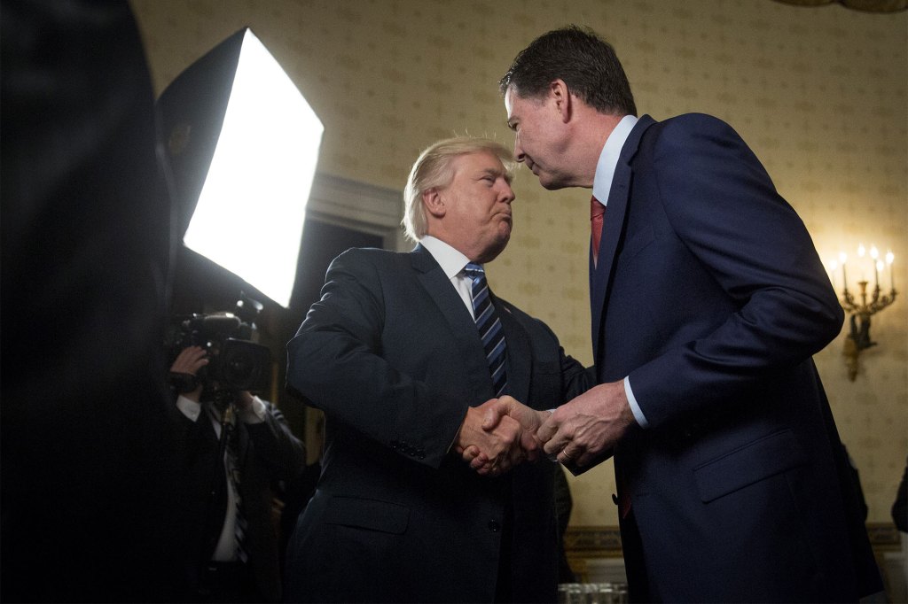 Comey was fired by former President Donald Trump in 2017.