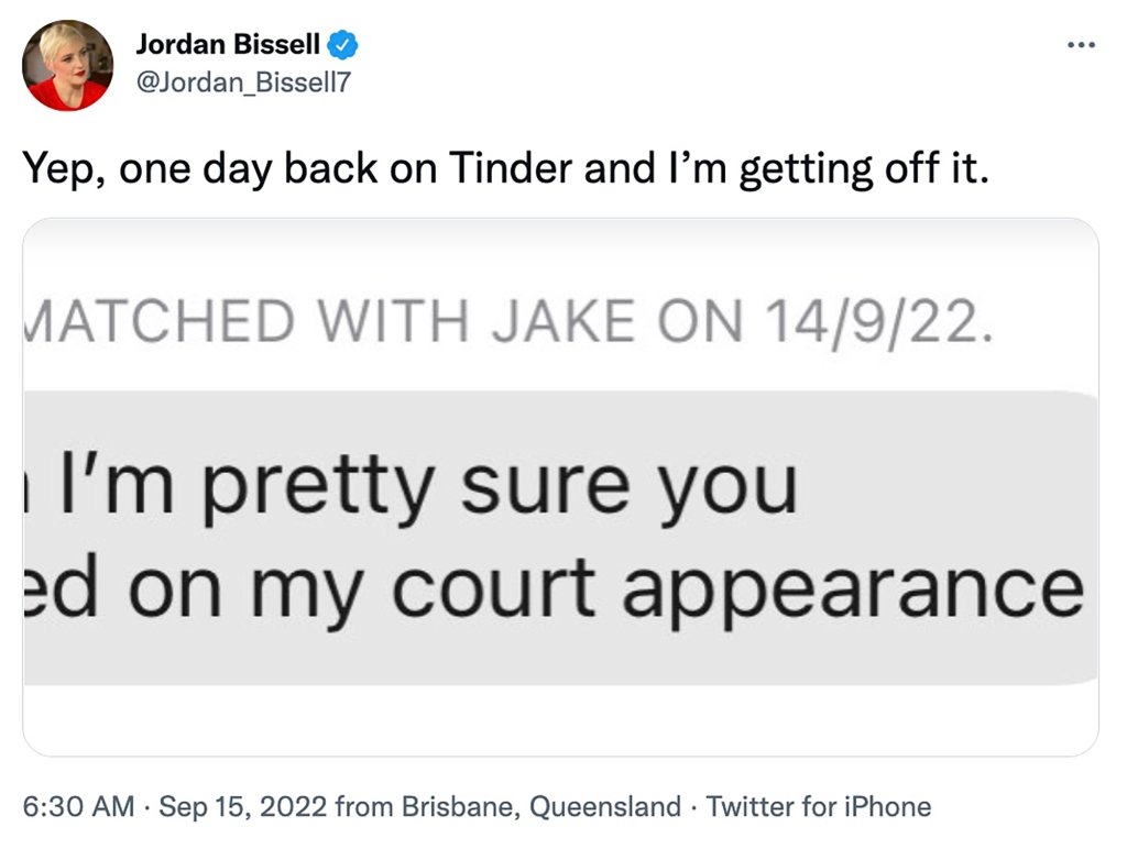 Jordan Bissell Tinder