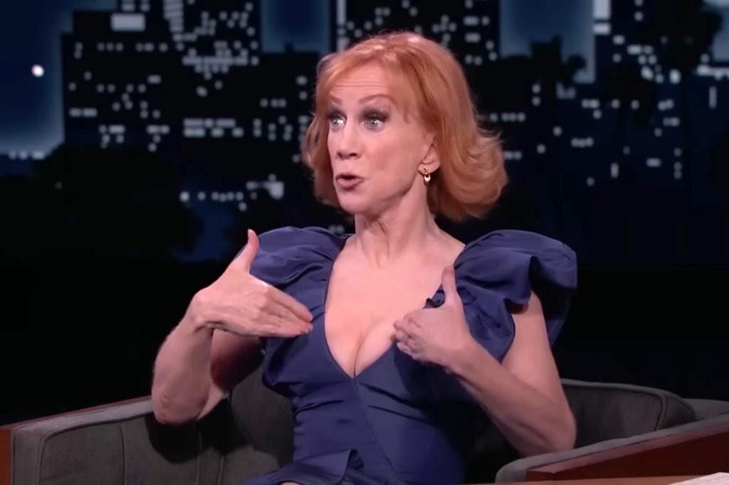 Kathy Griffin on Jimmy Kimmel talking about her lung cancer