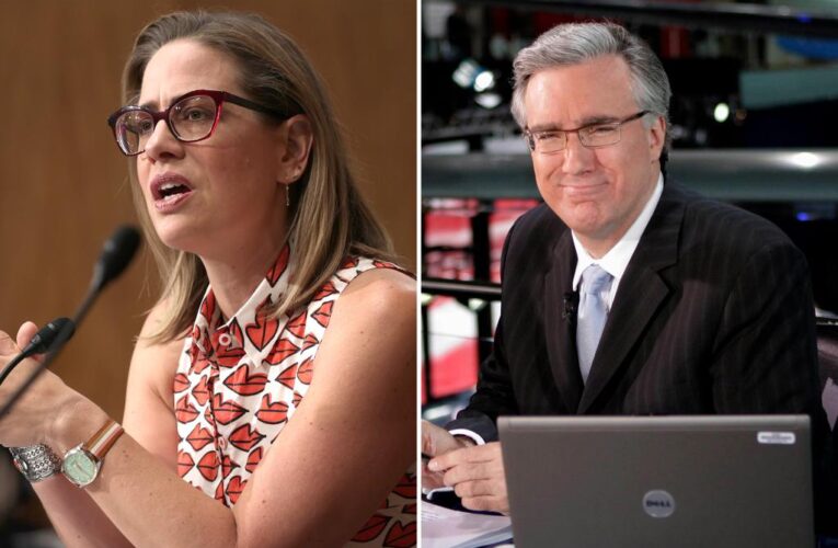 Keith Olbermann mocked tweeting about ex Sen Kyrsten Sinema