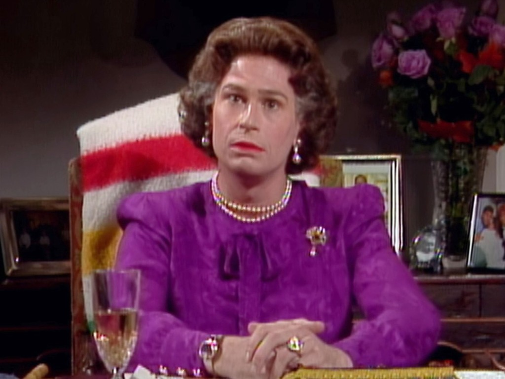 Scott Thompson as the royal in a 1991 episode of "The Kids in the Hall."