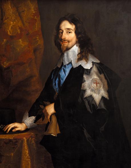 A portrait of King Charles I.