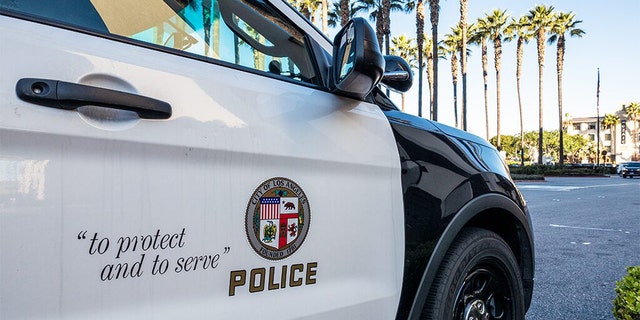 A Los Angeles Police Department vehicle.