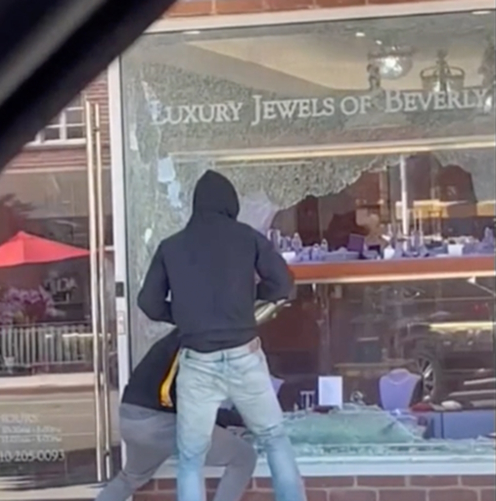 Beverly Hills smash and grab