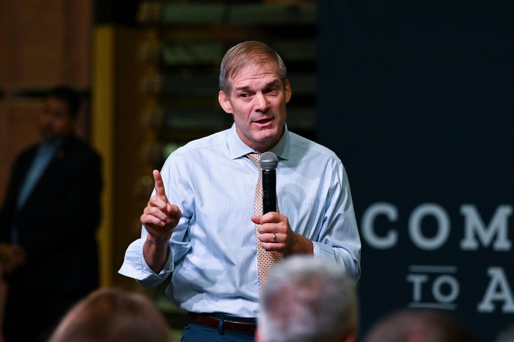 Rep. Jim Jordan, R-Ohio., speaks at DMI Companies in Monongahela, Pa., Friday, Sept. 23, 2022.