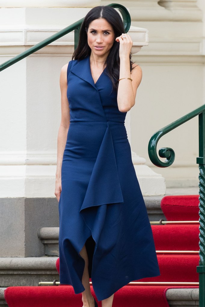 Meghan Markle attends a Reception at Government House Victoria on October 18, 2018.