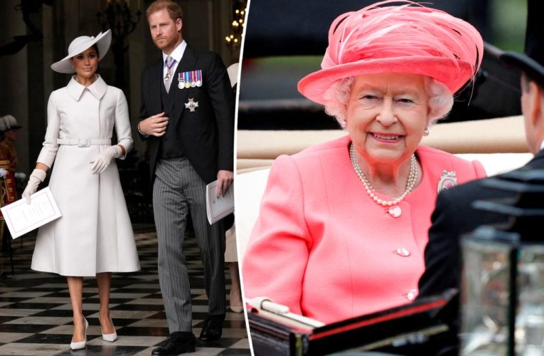 Harry and Meghan rush to be with Queen Elizabeth II