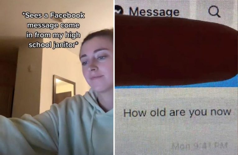 TikToker shamed over ‘creepy’ message from high school janitor