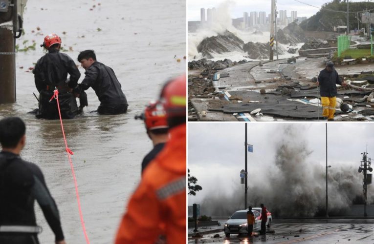 Typhoon Hinnamnor crushes South Korea’s southern region