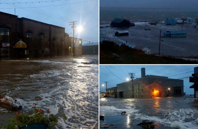 Former Typhoon Merbok blasts Alaska with historic storm surge