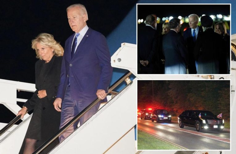Biden arrives in London ahead of Queen Elizabeth’s funeral