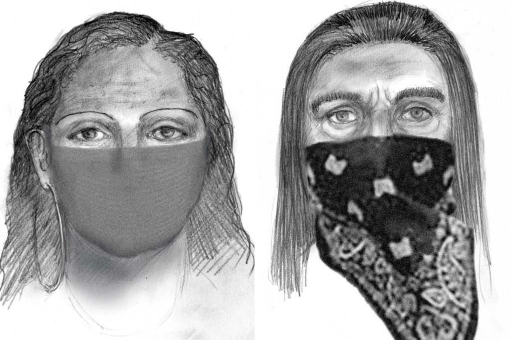 Police sketches of the two Hispanic women who Papini claimed abducted her in 2016.